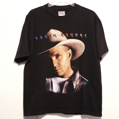Vintage Garth Brooks Fresh Horses Tour T-Shirt Size Large Single Stitch 90s USA
