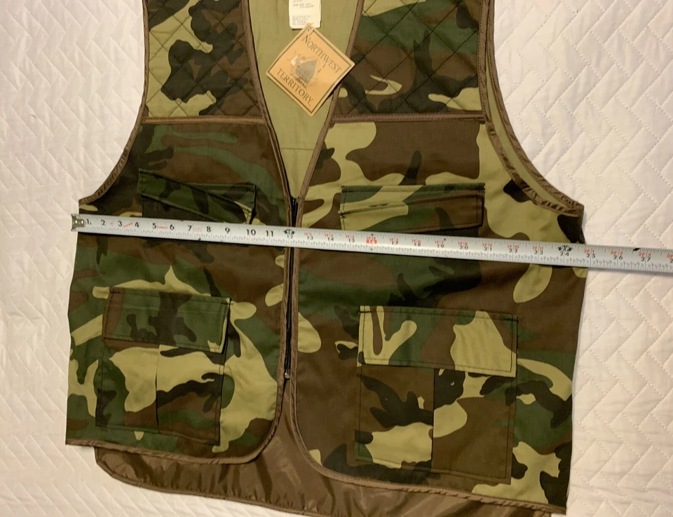Northwest Territory Hunting Camo Vest Men's L Shotgun Shell Holder Pockets - Image 2 of 4