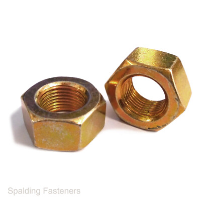 GELBZINK GOLD METRISCH GLATT VOLLSECHSKANTMUTTERN M4 M5 M6 M8 M10 M12 M14 M16 M20
