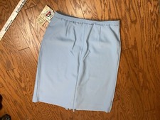 Pykettes Sz 18 VIntage DARK Teal Polyester Skirt 1019 HOME30 