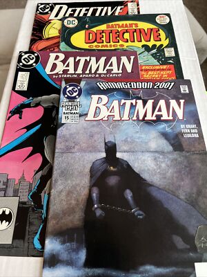 Lot (4) BATMAN Comics Detective 1976 #465, #593 & Batman #430 & 1991 ...