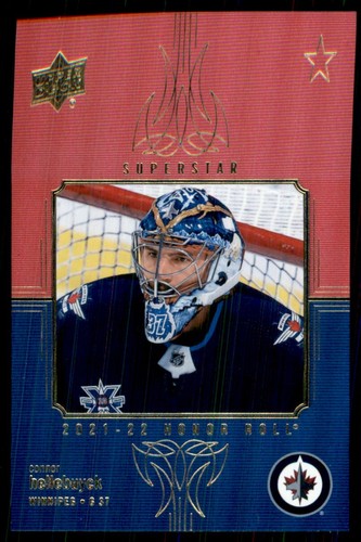 2021-22 Upper Deck Honor Roll Red Rainbow Connor Hellebuyck Winnipeg Jets #HR38