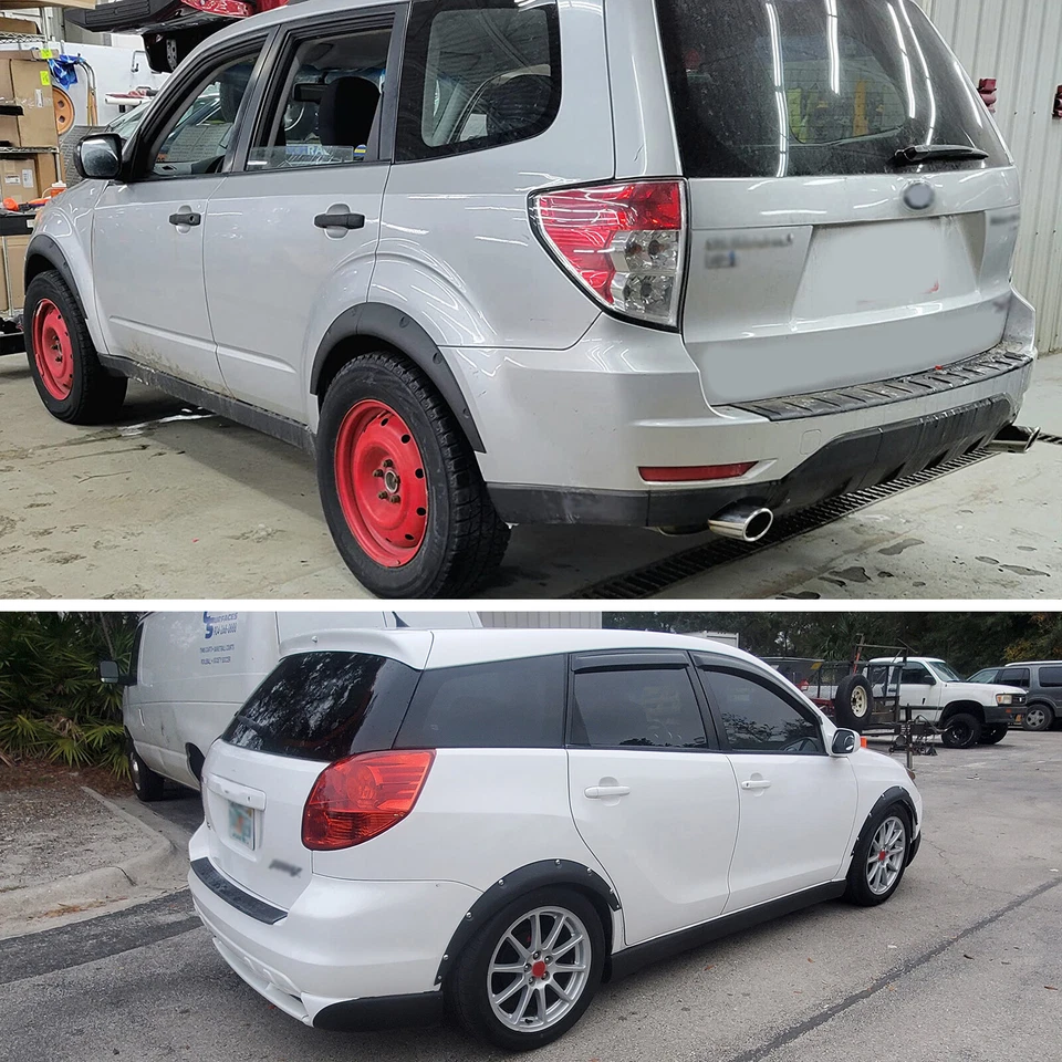 4PC Car Fender Flares Extra Wide Body Kit Wheel Arches Mudguard For Ford Mustang - Imagem 4 de 4