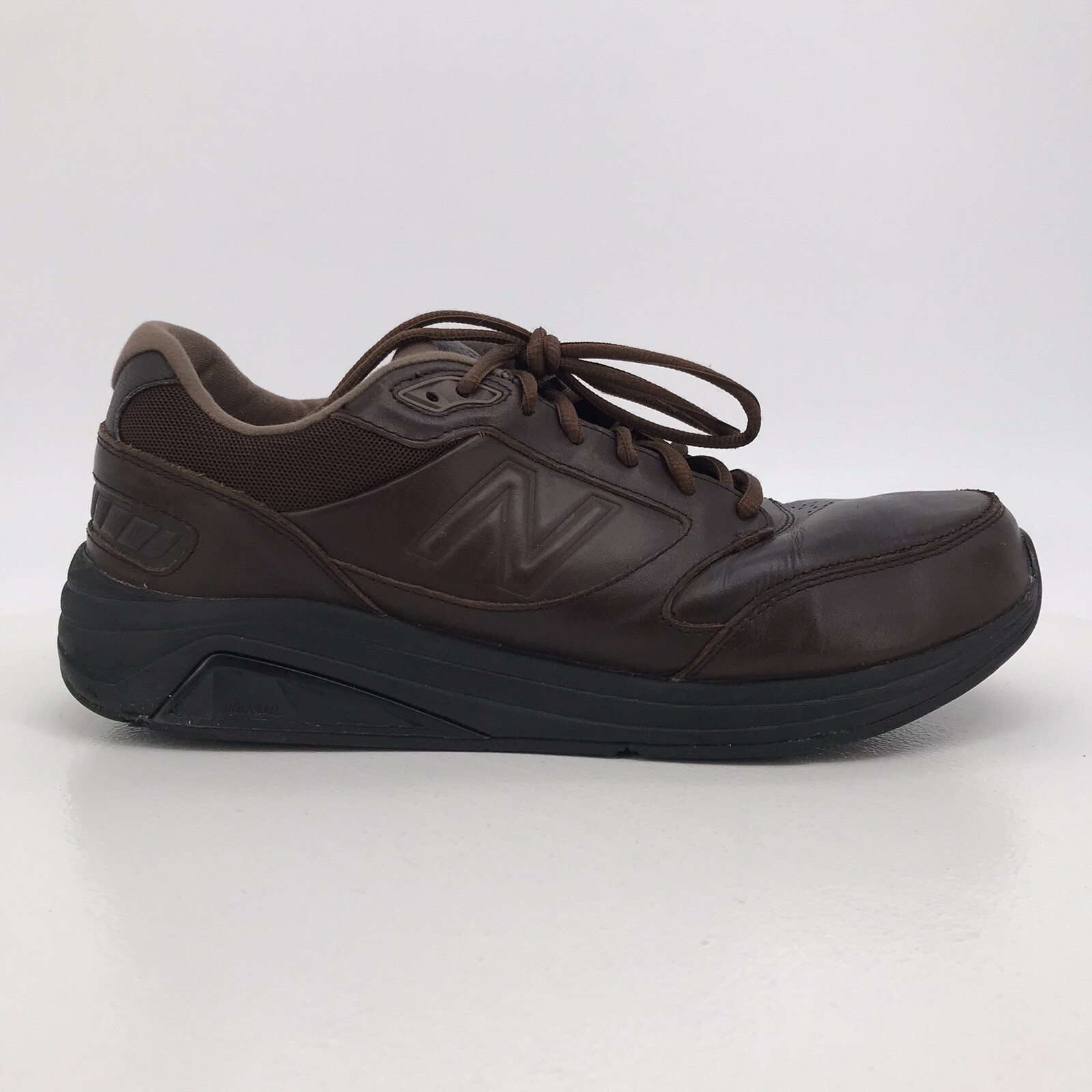 Brown Leather Rollbar Walking Shoe Lace 