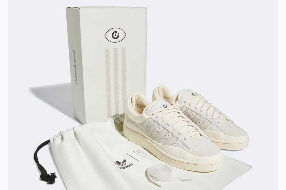 ★adidas originals x Bad Bunny★コラボ★CAMPUS★追跡可 Size 8 - adidas Campus Light x Bad Bunny Low Cloud White for