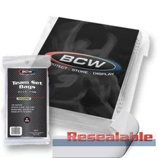 BCW Resealable Team Set Bags 100 ct