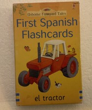 First Spanish Flashcards, NIB, Usborne Farmyard Tales