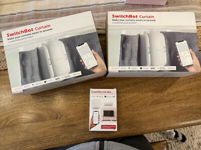 2 SwitchBot  Curtain Smart Home Curtain Robot Crowdfunding Special Edition + Hub