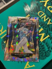 2021 Panini Select Whit Merrifield 124 Cracked Ice 07/25 Premier Level Royals
