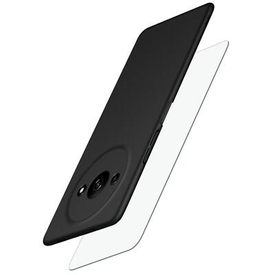 Handy Hülle für Xiaomi Redmi A3 Slim Case Cover Dünn Schutzhülle + Panzerfolie