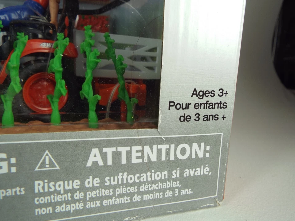 New Kubota Lawn Mower & Trailer with Farm Animals Playset 1:18 Scale - Image 3 of 4