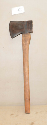 Early Plumb 3.2 Jersey Rockaway single bit saddle axe rare 1920's vintage ax C1