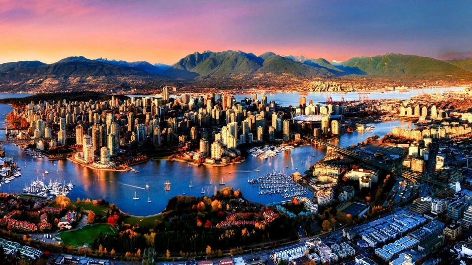 Leinwand Skyline City Ausblick Bilder Wandbilder - Hochwertiger Kunstdruck - Bild 2 von 4