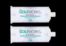 2 PACK GolfWorks Multi-Purpose Tour Set Plus Golf Club Epoxy 50 ml. Cartridges