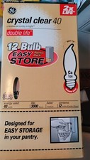 GE Crystal Clear 40 Watt Chandelier Bulb 12 Pack