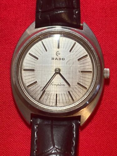 VINTAGE RADO SIMPLON HAND WINDING MEN'S WATCH- RUNNING (C-0406)