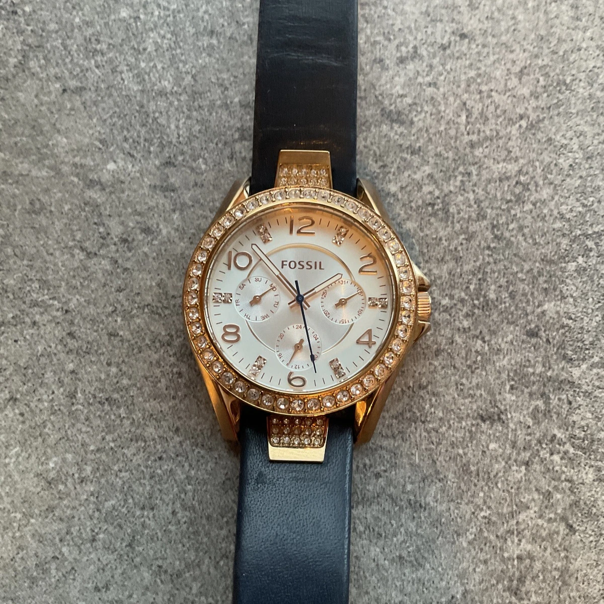 Fossil rose shop gold watch band