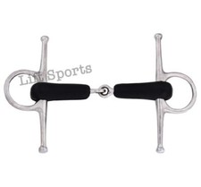 New Horse Rubber Full Cheek Bit Stainless Steel All size Snaffle Jointed