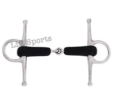 New Horse Rubber Full Cheek Bit Stainless Steel All size Snaffle Jointed