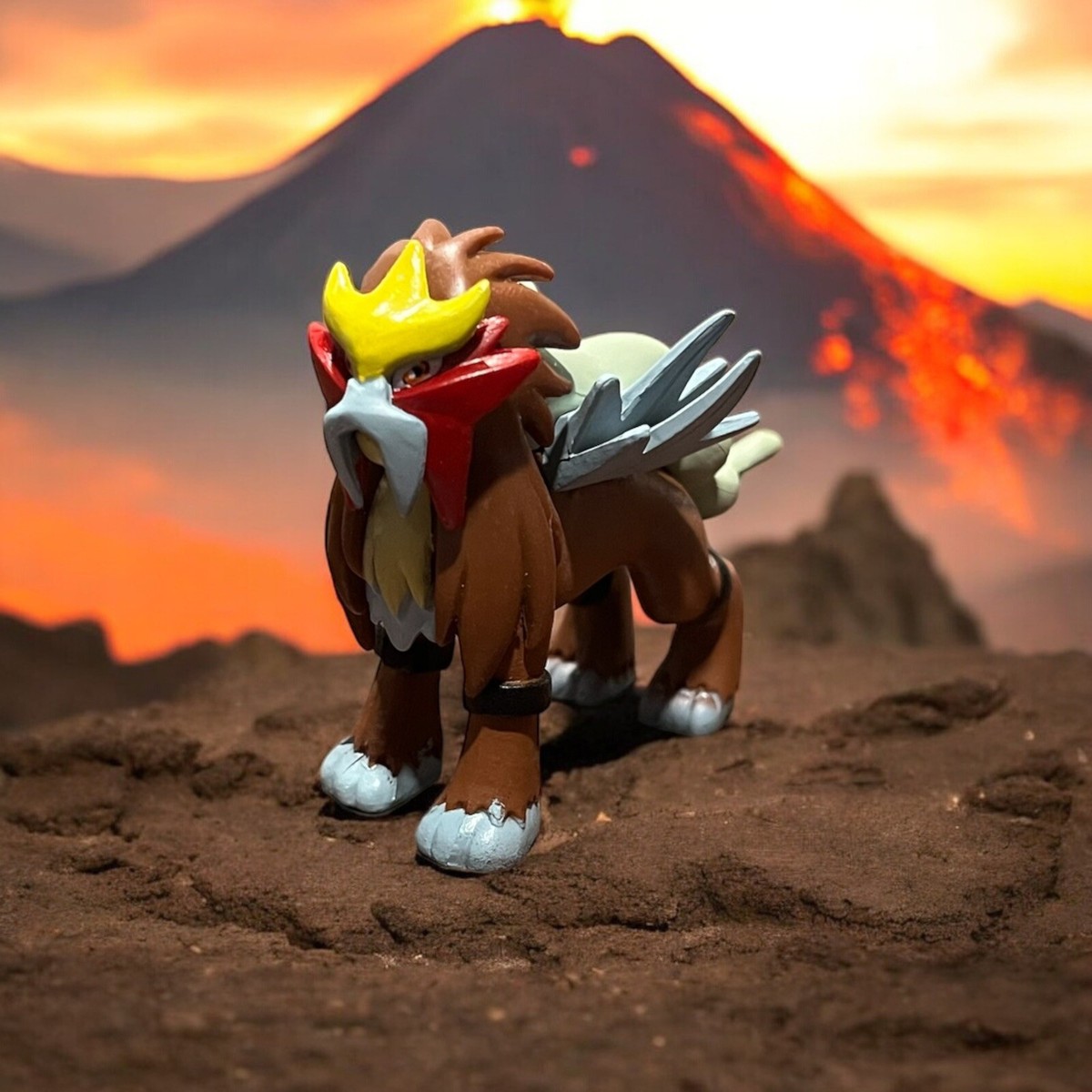 Figurines Pokémon TOMY Moncolle CGTSJ - Raikou, Suicune & Entei - État Excellent