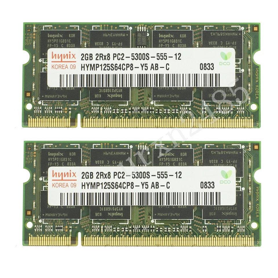 8GB 4x 2GB / 1GB PC2-5300S DDR2 667 200Pin sodimm Laptop Memory RAM For Hynix UK - Image 4 of 4