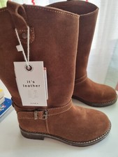 ZARA WILDLEDERSTIEFEL GR.28 NEU/STIEFEL  ECHTLEDER