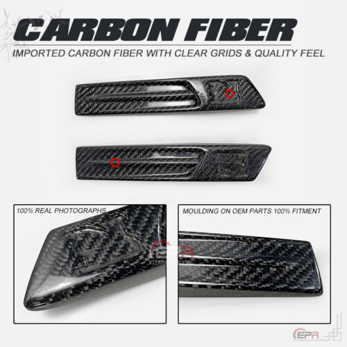 For NISSAN R35 GTR Logo Carbon Fiber Fender Garnish Emblem replacement Addon Kit - Afbeelding 1 van 7
