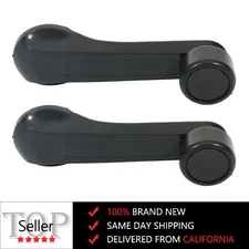 Set/2 Manual Window Winder Crank Door Handle Knob For 1984-2000 Honda Civic