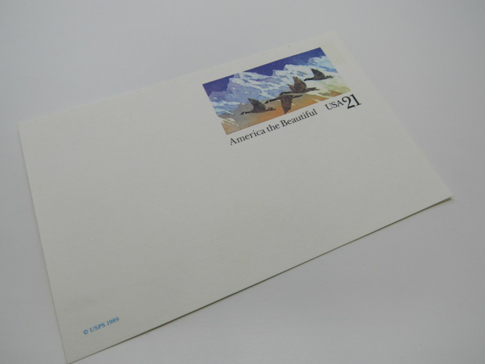USPS Scott UX131 21c America The Beautiful Canada Geese Postal Card