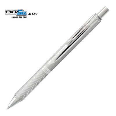 Pentel EnerGel Alloy RT Liquid Gel Roller Pen, BL407-AR1, Silver
