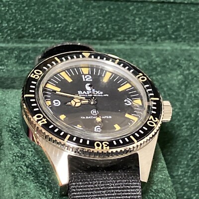 A BATHING APE Classic Type 1 BAPEX Watch with Nylon Straps | eBay