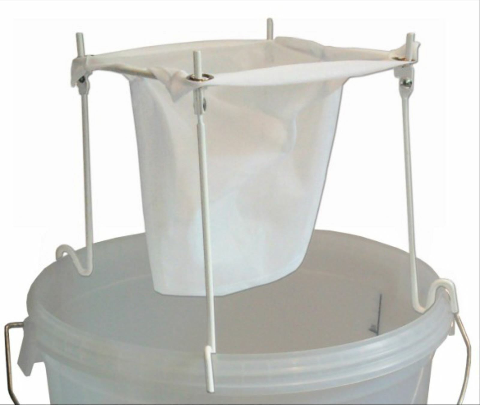 Beer and Wine Strainer Kit Metal Frame Nylon Bag Mead Ginger Beer Jam Preserves