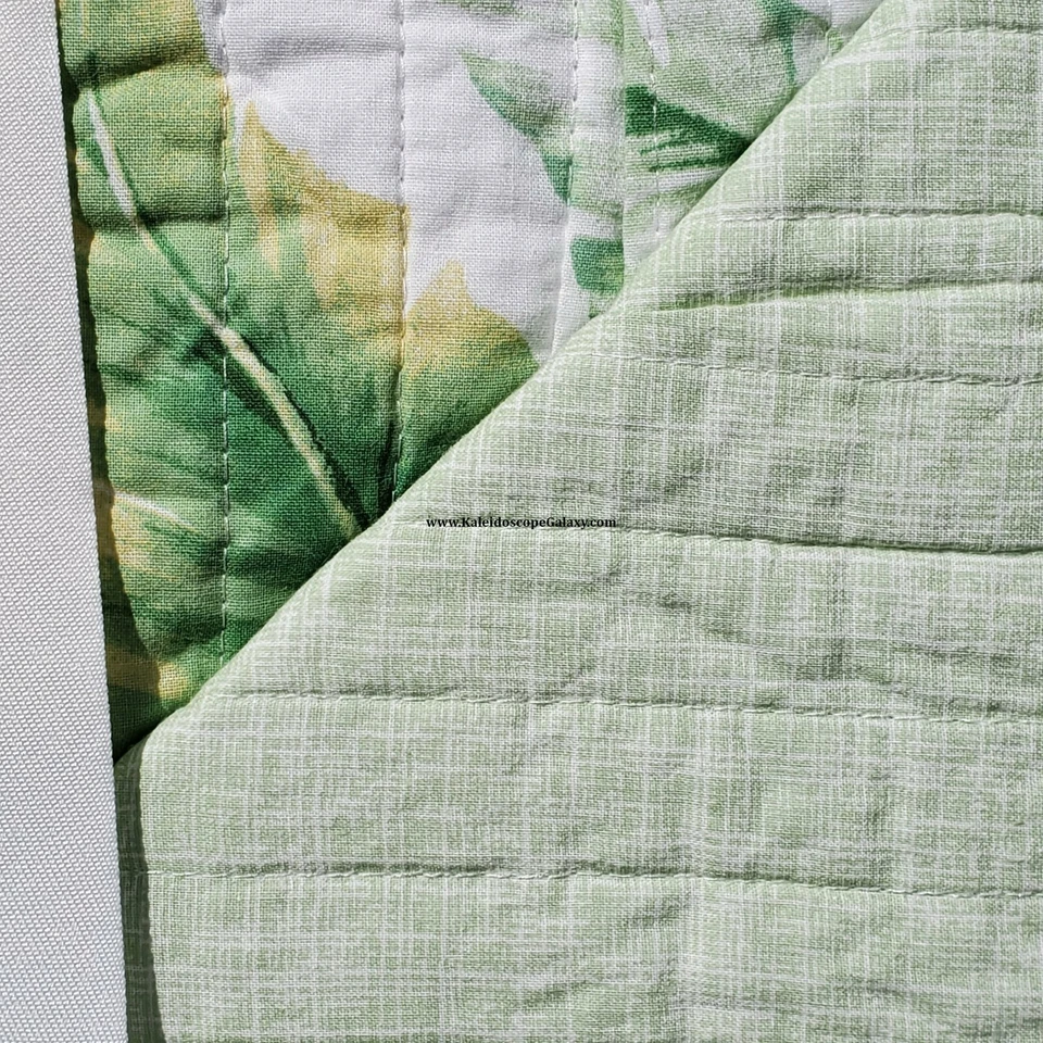 Tropical Palm Trees Leaves FULL/QUEEN QUILT TOMMY BAHAMA  No Shams - Image 4 of 4