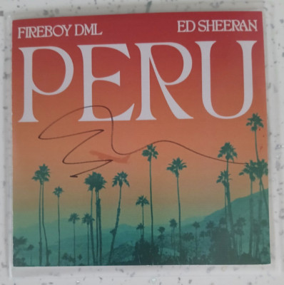Ed Sheeran CD  Signed. Peru, Fireboy DML