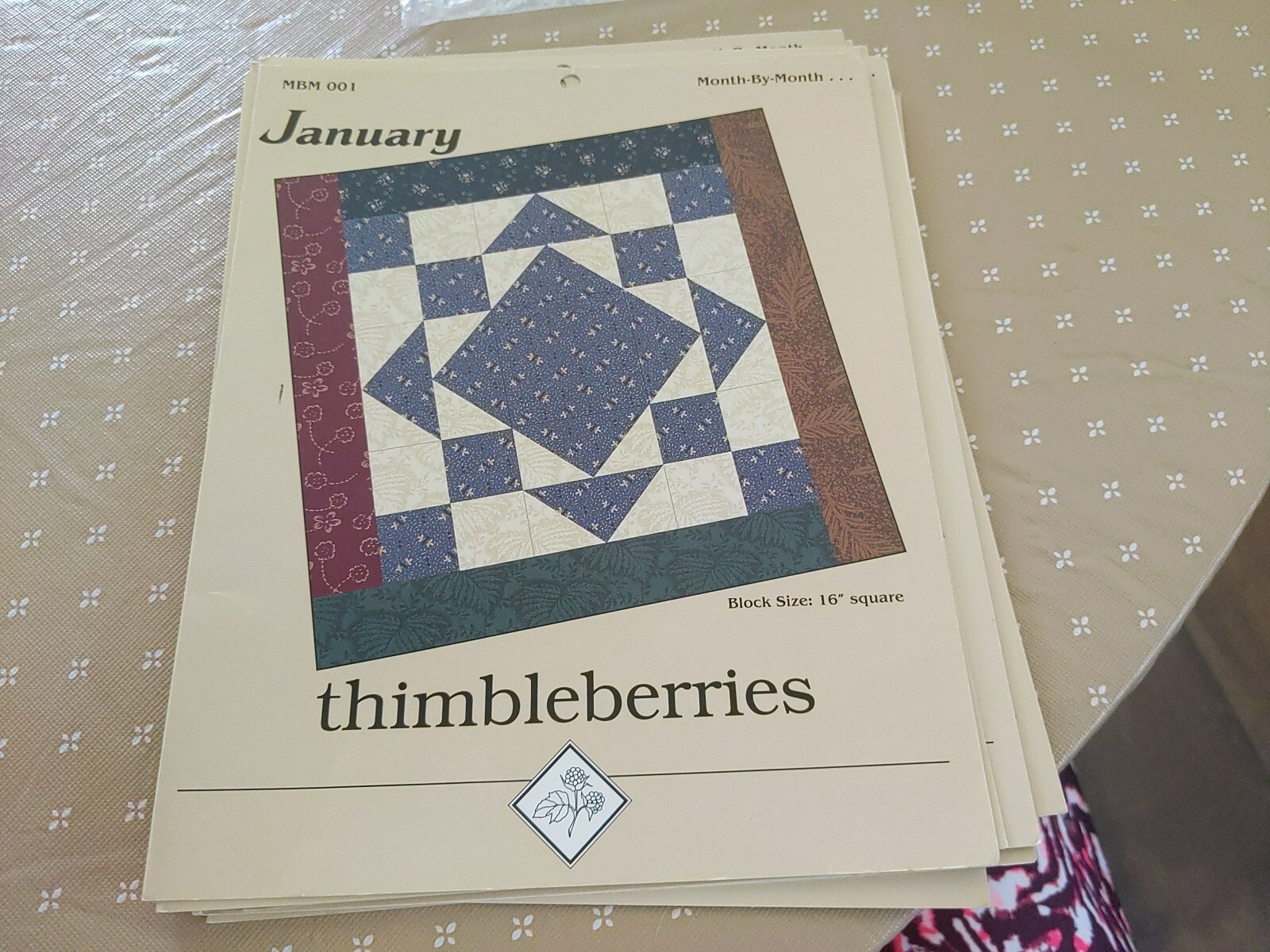 Thimbleberries Complete Set Of Month By Month Quilt Block Patterns eBay