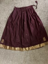 indian skirt maroon with patterns