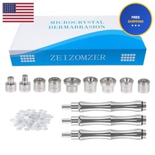 Diamond Dermabrasion Head, Microdermabrasion Kit 9 Tips and 3 Wands and 1 Pack