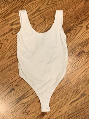 One Step Up Seamless Smooth Tank Body Suit White L/XL Junior Girls NWOT