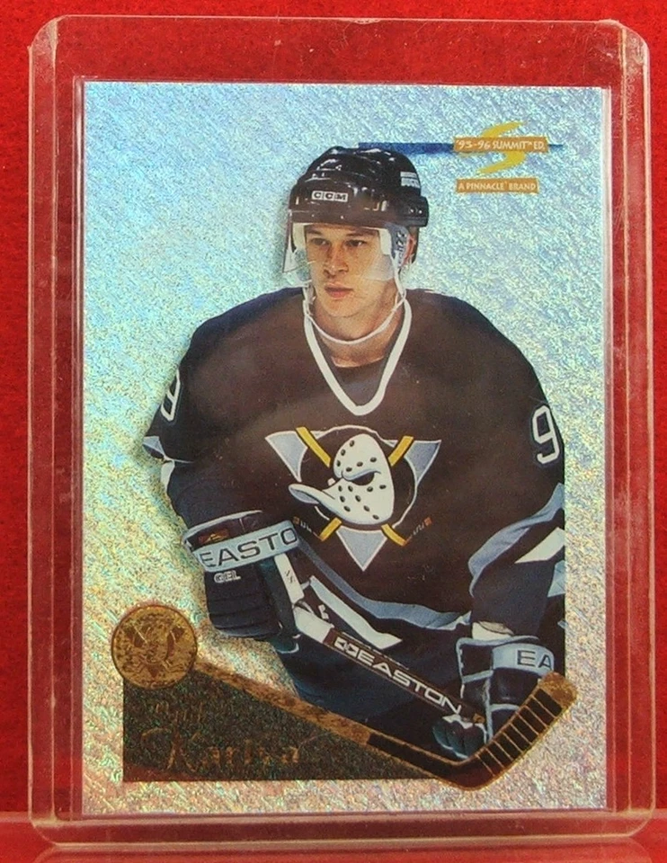 1995-96 Pinnacle Summit Hockey Paul KariyaSummit Ice #2 HOF - Image 3 of 4
