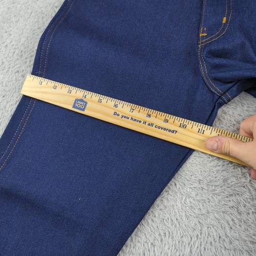 Vintage JC Penney Jeans Boys 16 Husky 31x29 Blue Straight Leg Western 80s 90s - Picture 14 of 22