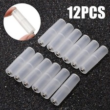 12/lots AAA to AA Size Cell Battery Converter Holder Case Switcher Portable