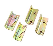 LBY Bed Rail Brackets with Circular Rivets   Heavy Duty Non-Mortise Bracke