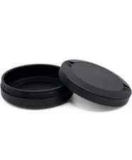 Pouch Can Holder Metal Snus Can Container (Black) - High Quality Gasket Seal