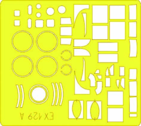 Eduard Accessories Ex129 - 1:48 Lancaster - Maskierfolie - Neu-image