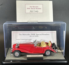 Franklin Mint 1:24 Scale - 1935 Mercedes 500K Special Roadster with Display Case