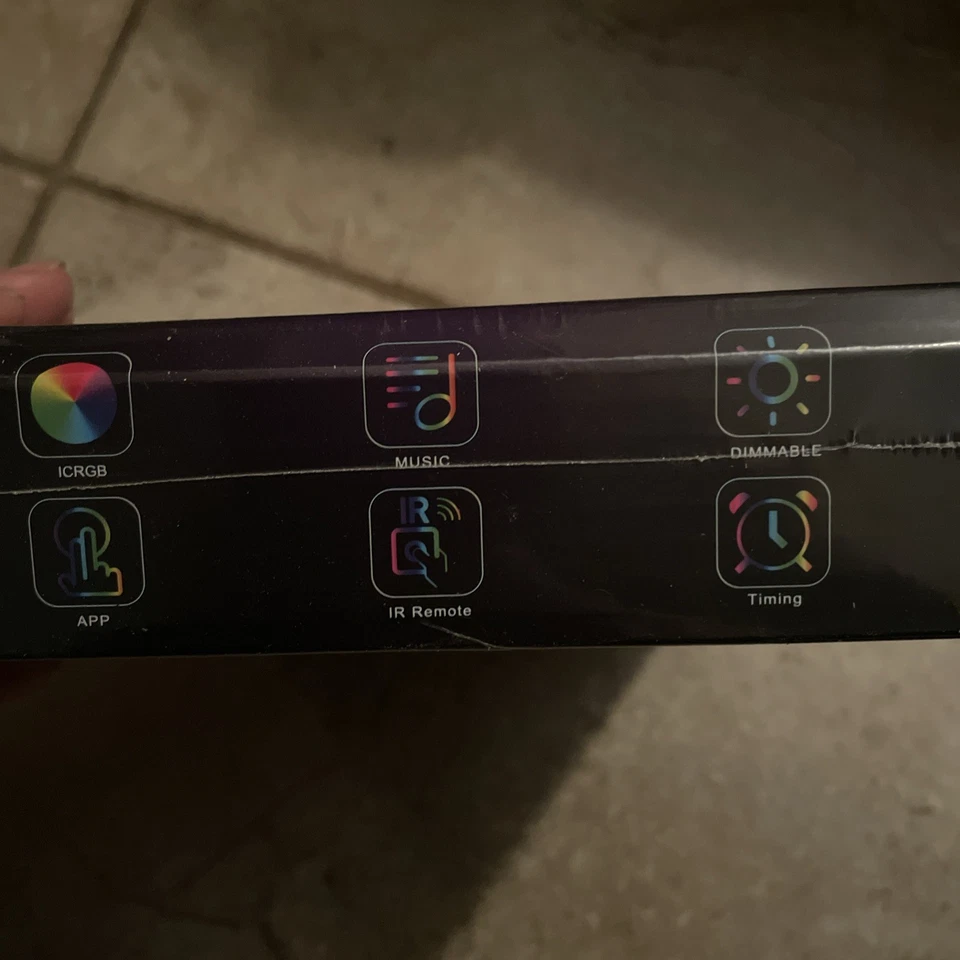 ICRGB Led Strip Light For Bedroom 32.8ft (2 Rolls of 16.4 ft) Color Changing - Image 3 of 4