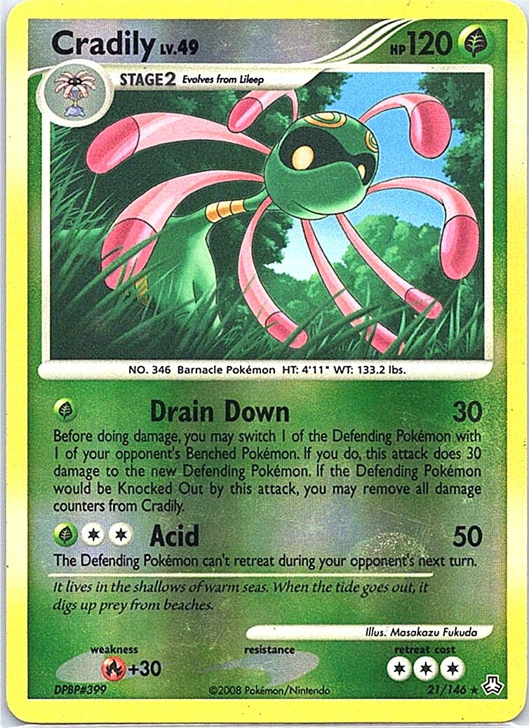 Cradily 21/146 Rare Reverse Holo Legends Awakened LP