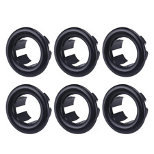 1.2 In. Plastic Sink Basin Trim Overflow Cover Insert in Hole round Caps in Matt