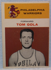 1961 Fleer Tom Gola Basketball Trading Card (#14)