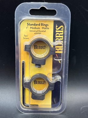 Burris Scope Rings, 1'' Diameter, Medium Height, Part 420052
